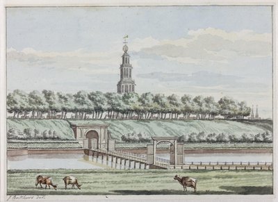 Outside Herepoort and Herepoortenbrug with City Wall of Groningen by Jan Bulthuis